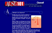 Acne 101 Microsite for Clearasil